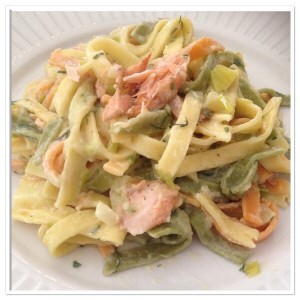 Pasta met Zalm recept